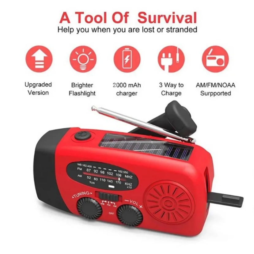 Multifunctional Solar Hand Cra - Emergency Radio Solar review and price