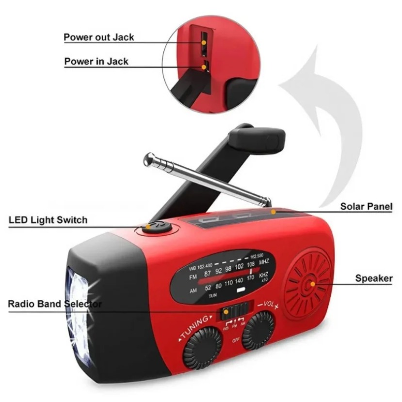 Multifunctional Solar Hand Cra - Emergency Radio Solar review and price