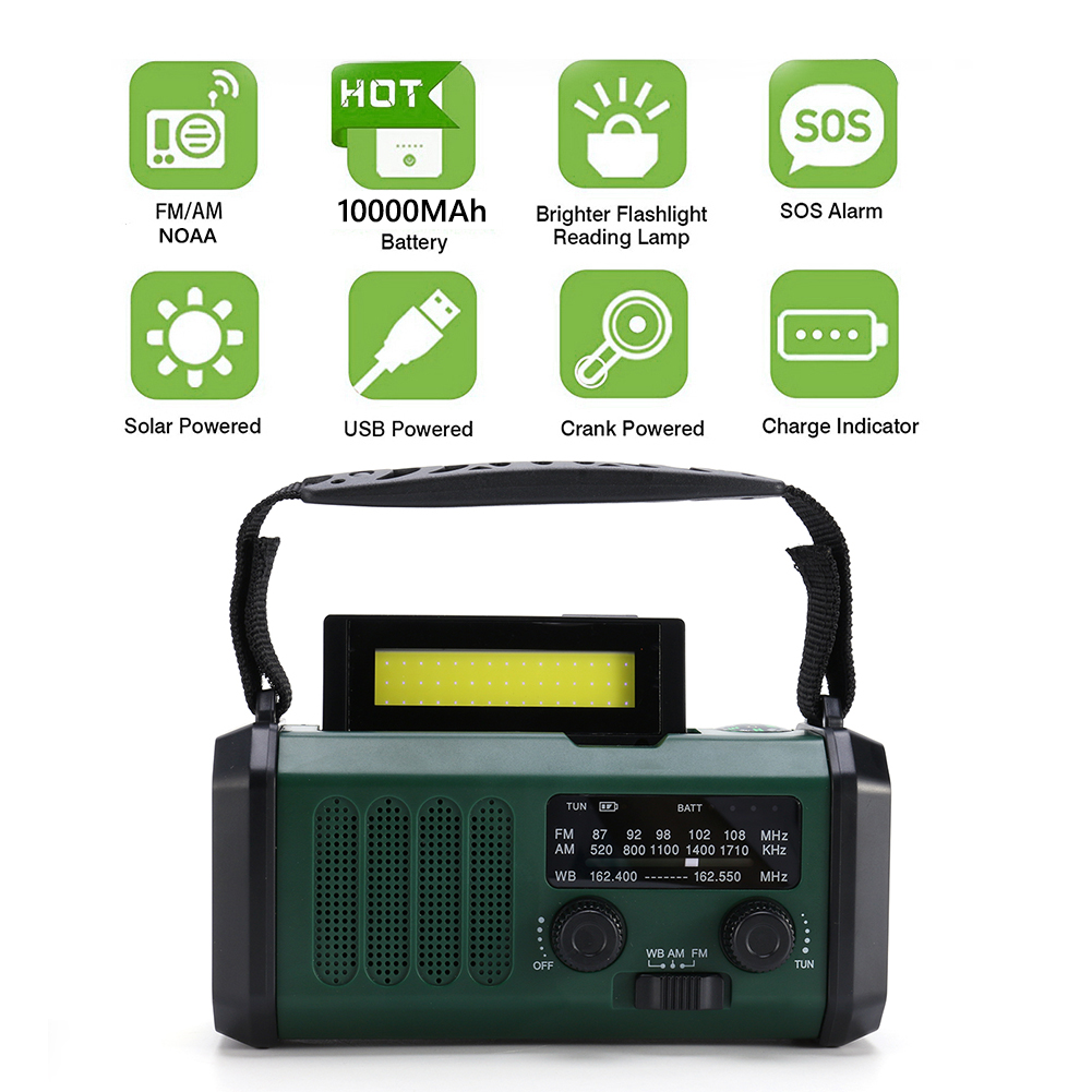 LED Portable Radio AM/FM/WB 10 - Emergency Radio Solar review and price