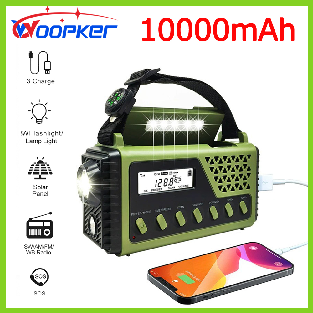 Woopker Radio SY-1199 10000mAh - Emergency Radio Solar review and price