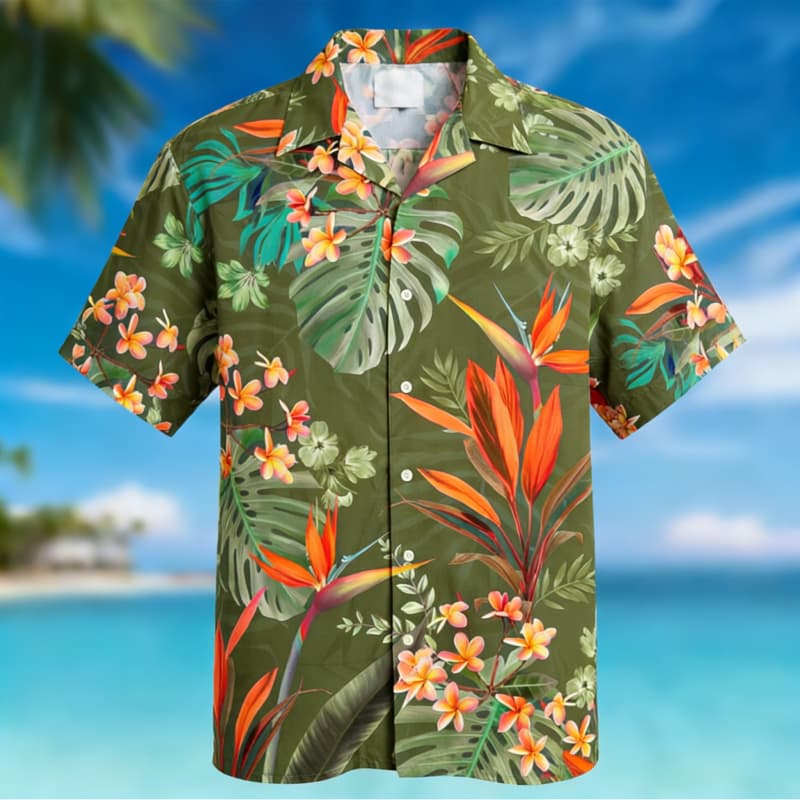 Men's Premium Hawaiian Floral  - Outdoor Adventure Vacations review and price
