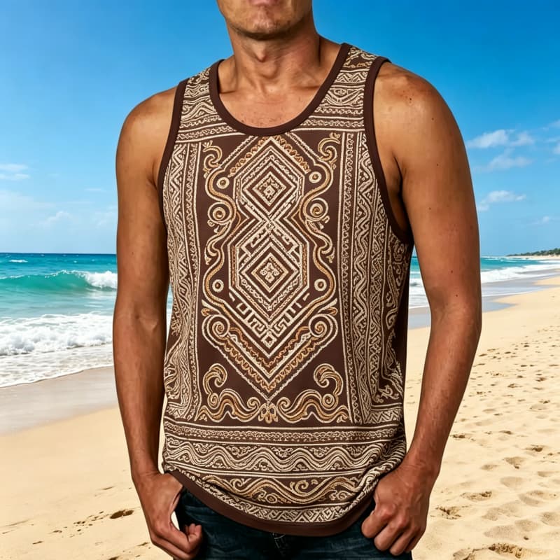 A unique tribal art printed ve - Outdoor Adventure Vacations review and price