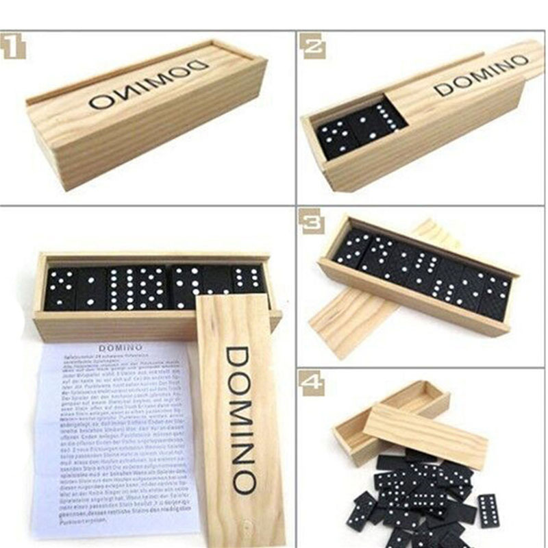 28pcs/Set Wooden Domino Board  - Outdoor Adventure Game review and price