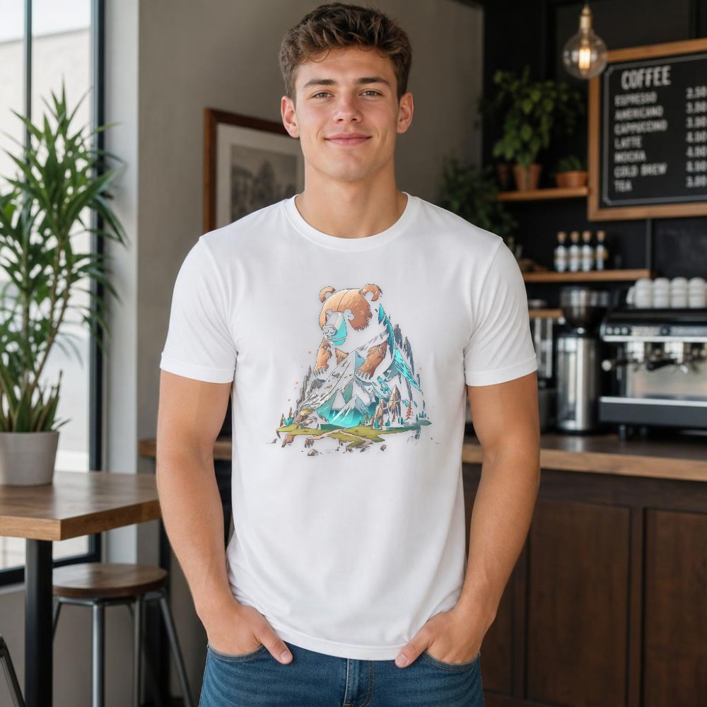 Men T Shirt Bear Mountain Grap - Outdoor Adventure Vacations review and price