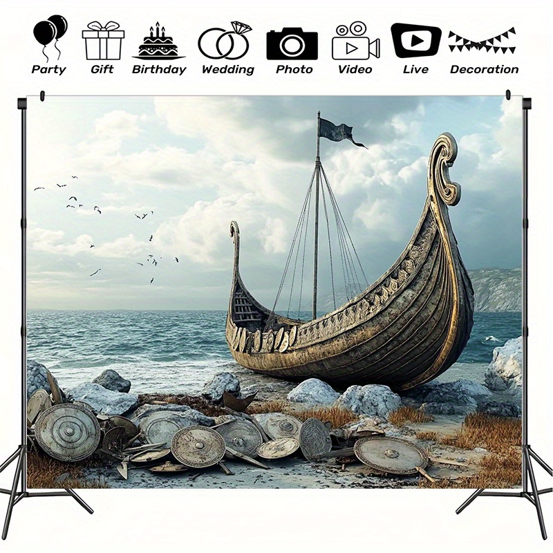 Large Viking adventure photogr - Outdoor Adventure Background review and price