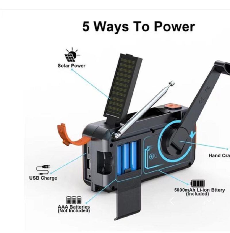 DAB/DAB+/FM Digital Radio with - Emergency Radio Solar review and price