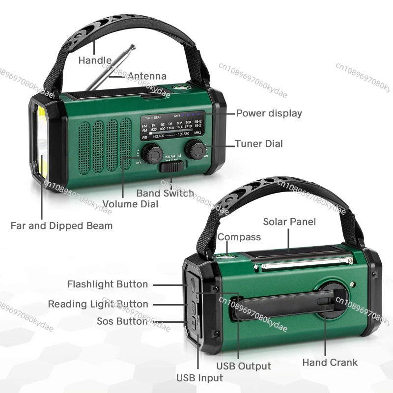 10000/20000mAh Battery Emergen - Emergency Radio Solar review and price