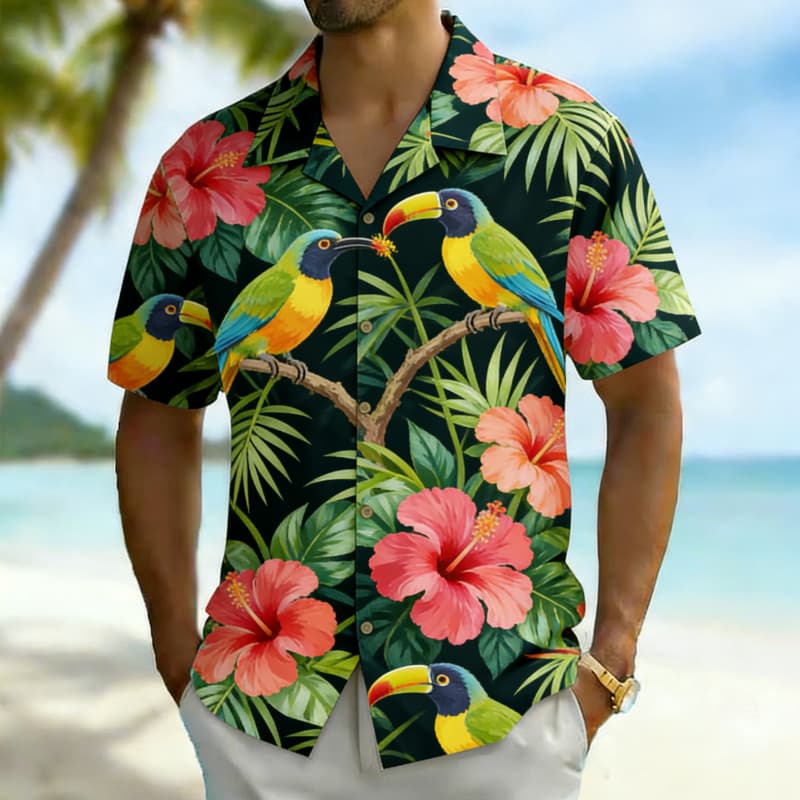 Men's Premium Tropical Bird Pr - Outdoor Adventure Vacations review and price