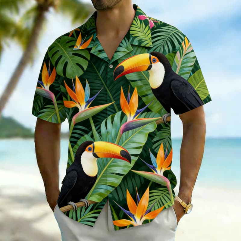 Men's Premium Tropical Bird Pr - Outdoor Adventure Vacations review and price