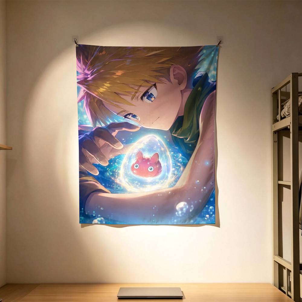 Cute Digimon Adventure  Flags  - Outdoor Adventure Background review and price