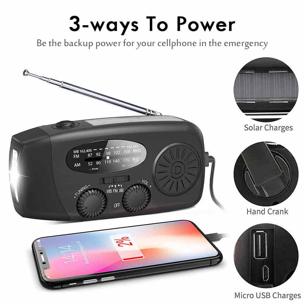 Multifunctional Portable Hand  - Emergency Radio Solar review and price
