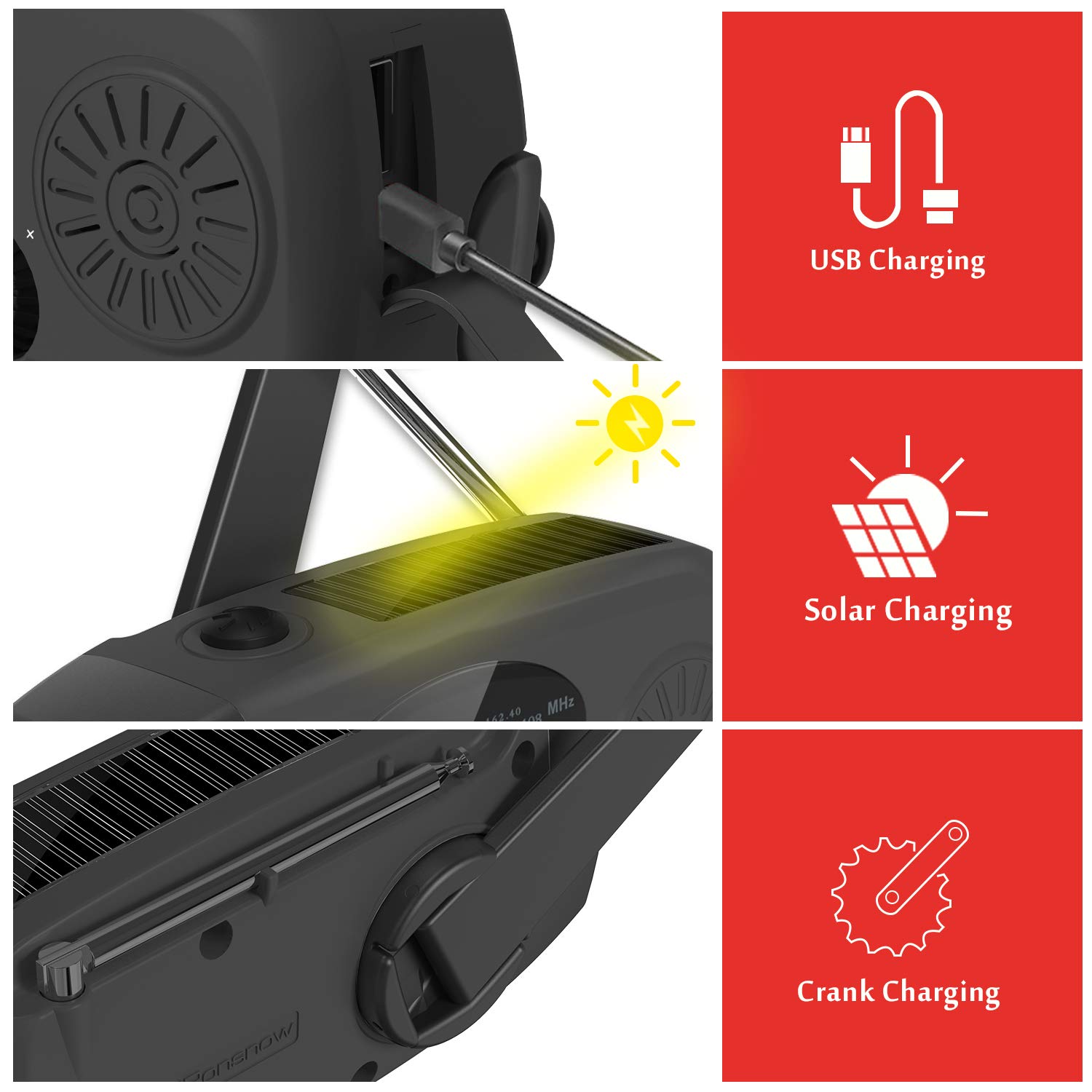 Multifunctional Portable Hand  - Emergency Radio Solar review and price