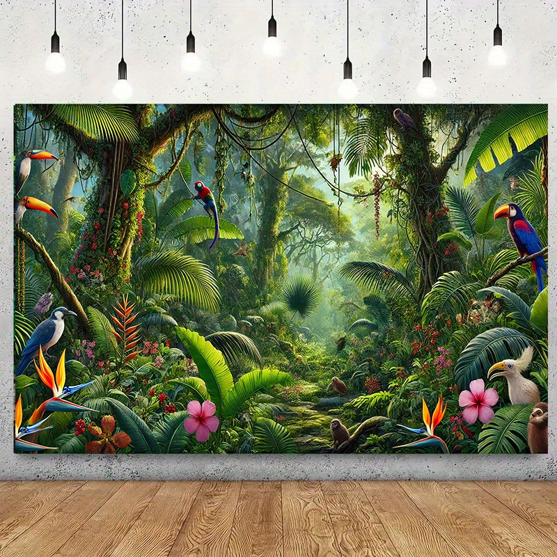 1pc Jungle Adventure Backgroun - Outdoor Adventure Background review and price