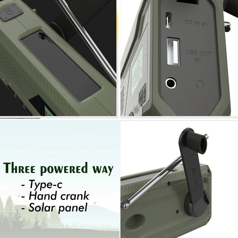 DAB/FM Bluetooth Radio Outdoor - Emergency Radio Solar review and price